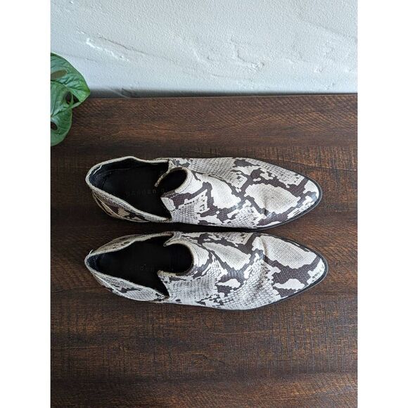 Madden Girl G-Nite Snake Skin Print Ankle Boots - Size 7.5 - Picture 6 of 8